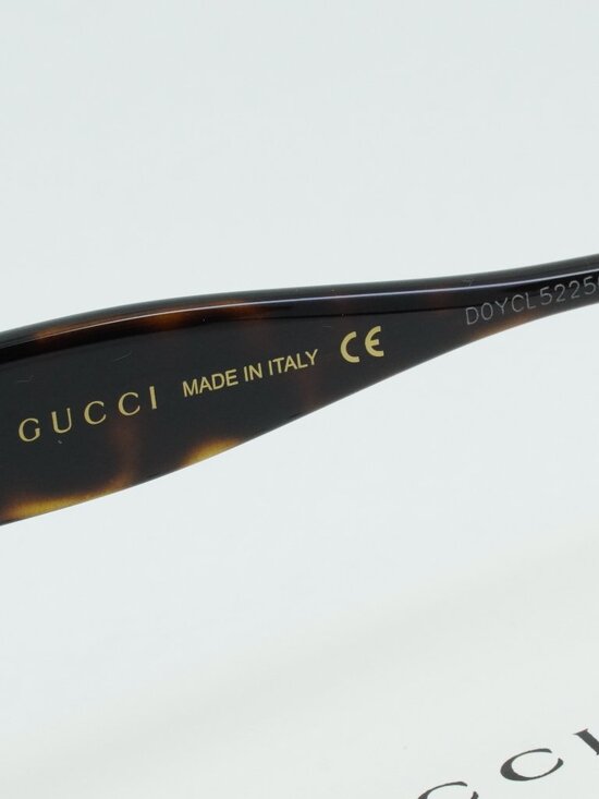 Gucci GG1028SK 007 Cat Eye Sunglasses - Havana / Grey main image 8